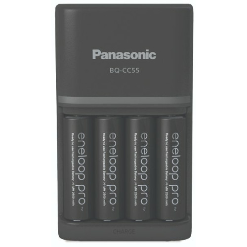 Зарядний пристрій + акумулятори Panasonic Smart-Quick Charger+ Eneloop Pro - зображення 2