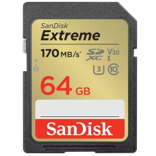 Secure Digital card 64 Gb SanDisk Extreme SDXC UHS-I U3 - зображення 1
