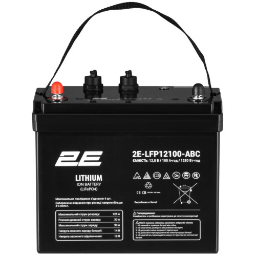 Акумуляторна батарея 2E LiFePo4 12.8V-100Ah (2E-LFP12100-ABC) - зображення 1