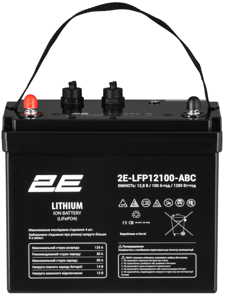 Акумуляторна батарея 2E LiFePo4 12.8V-100Ah (2E-LFP12100-ABC) - зображення 1
