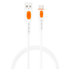 Кабель USB2 АM-Type C XO NB280 white, 1м, 3A, PVC - зображення 1