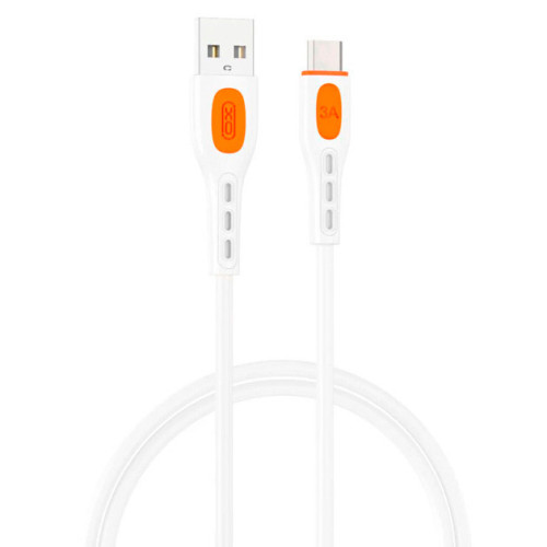 Кабель USB2 АM-Type C XO NB280 white, 1м, 3A, PVC - зображення 1