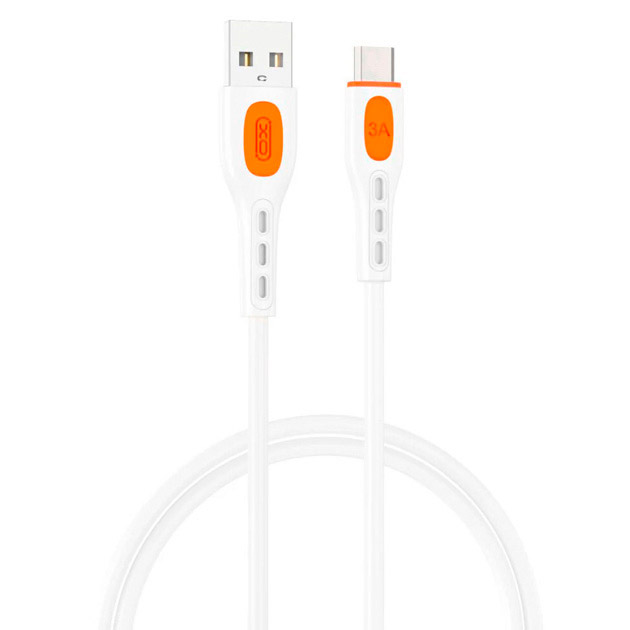 Кабель USB2 АM-Type C XO NB280 white, 1м, 3A, PVC - зображення 1