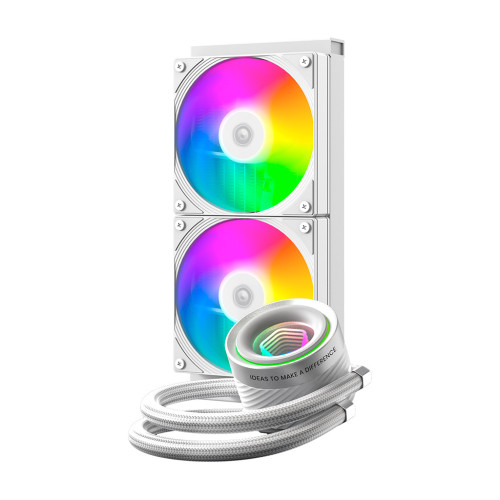 Система водяного охолодження ID-Cooling FX240 INF WHITE - зображення 2