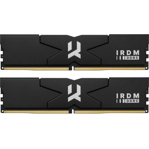 Пам'ять DDR5 RAM_64Gb (2x32Gb) 6400Mhz Goodram IRDM Black (IR-6400D564L32\/64GDC) - зображення 1