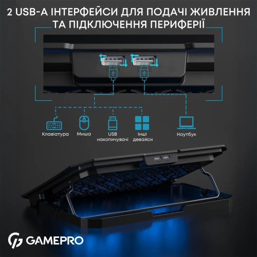 Підставка охолоджуюча для ноутбука GamePro CP350 - зображення 7