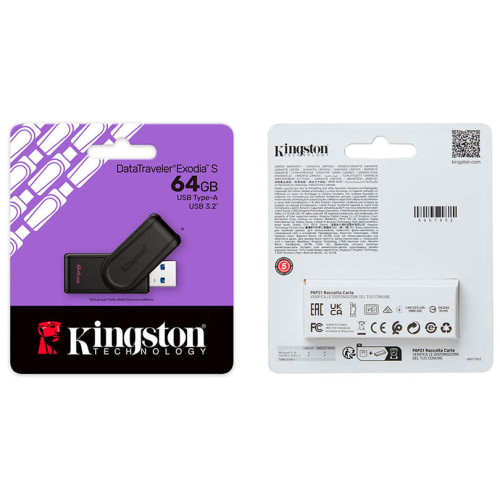 Флеш пам'ять USB 64 Gb Kingston DataTraveler Exodia S USB3.2 - зображення 3