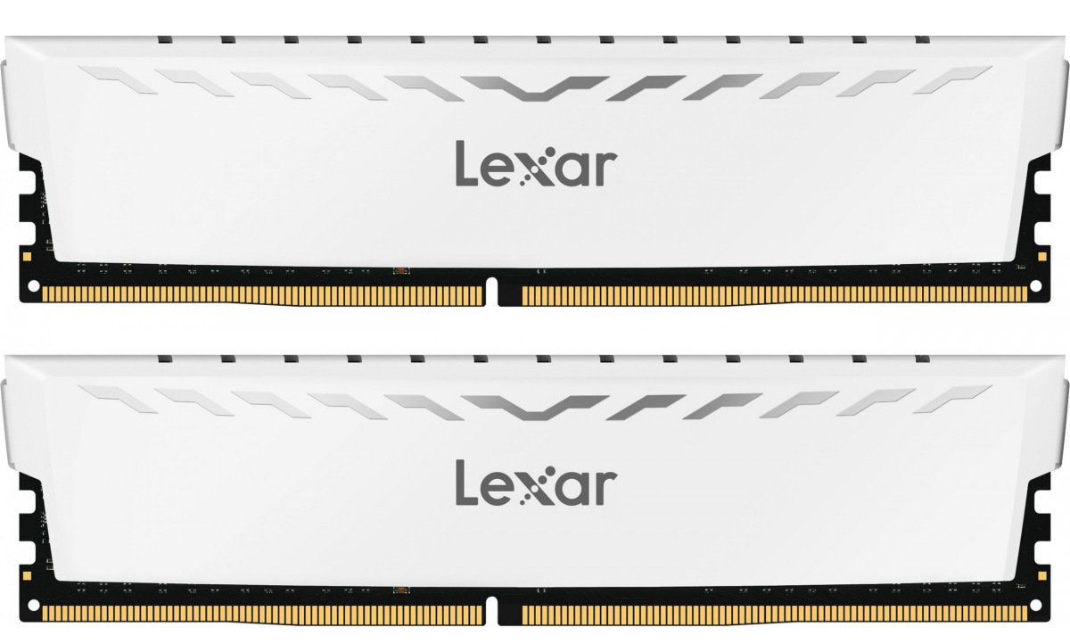 Пам'ять DDR4 RAM_32Gb (2x16Gb) 3600Mhz Lexar Thor White (LD4BU016G-R3600GDWG) - зображення 1
