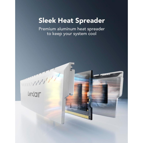 Пам'ять DDR4 RAM_32Gb (2x16Gb) 3600Mhz Lexar Thor White (LD4BU016G-R3600GDWG) - зображення 5