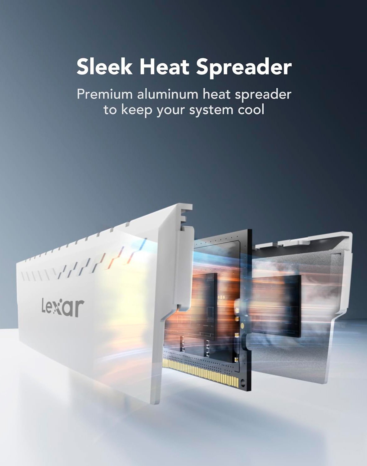 Пам'ять DDR4 RAM_32Gb (2x16Gb) 3600Mhz Lexar Thor White (LD4BU016G-R3600GDWG) - зображення 5