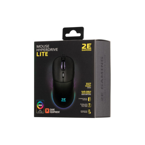 Мишка 2E Gaming HyperDrive Lite RGB Black (2E-MGHDL-BK) - зображення 10