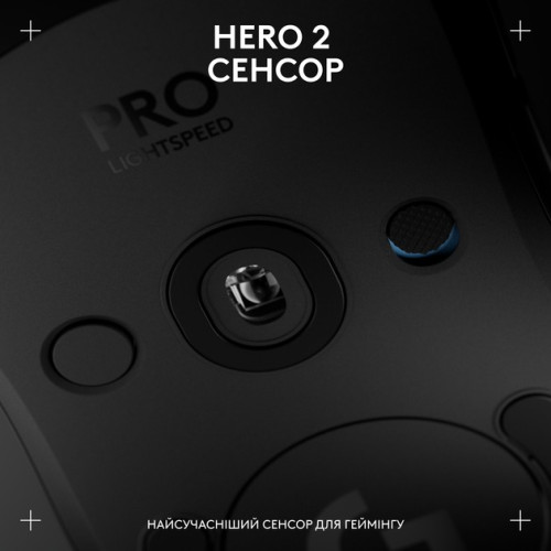 Мишка Logitech G Pro 2 Lightspeed Wireless Black (910-007295) - зображення 8