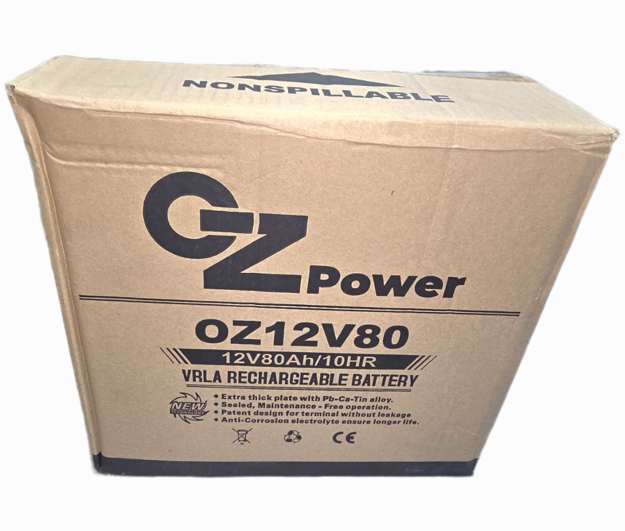 Акумуляторна батарея OZ Power 12V 80Ah AGM (OZ12V080) - зображення 2