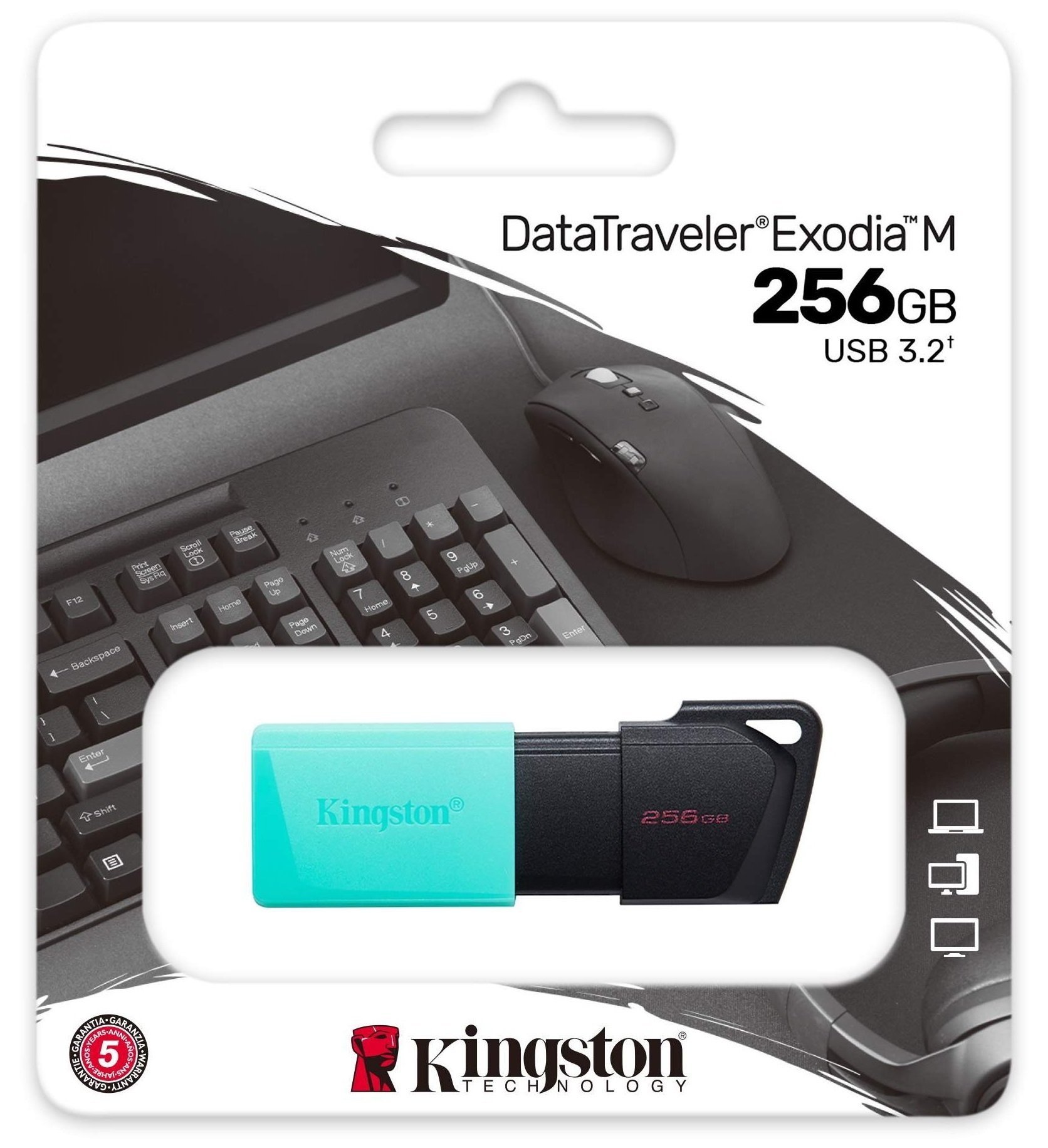Флеш пам'ять USB 256 Gb Kingston DataTraveler Exodia M USB3.2 - зображення 3