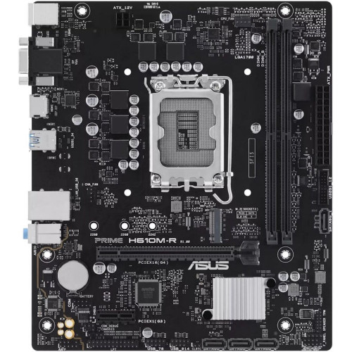 Мат. плата 1700 ASUS PRIME H610M-R-SI - зображення 4