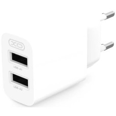 Зарядний пристрій XO L109 12W 2xUSB-A White (XO-QC09)