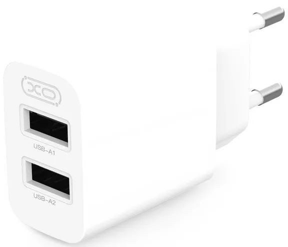 Зарядний пристрій XO L109 12W 2xUSB-A White (L109_White) - зображення 1