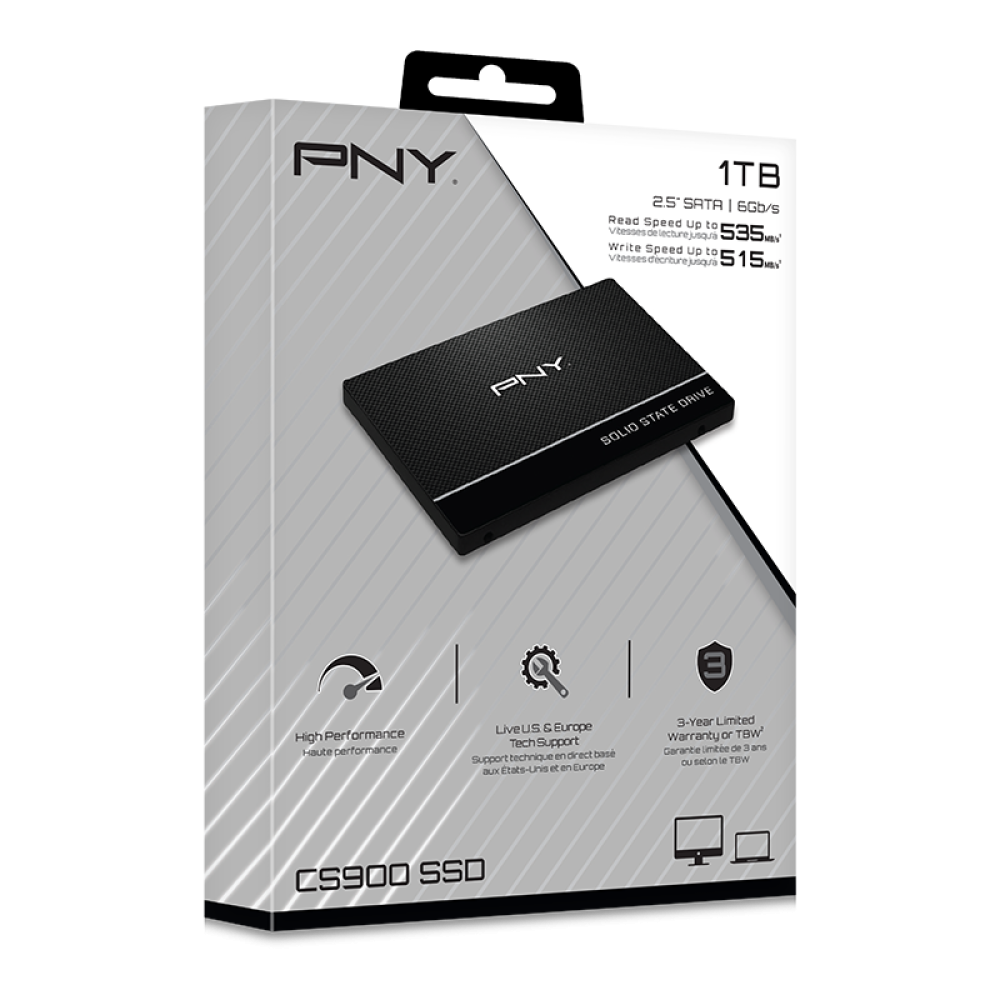 Накопичувач SSD 1TB PNY CS900 (SSD7CS900-1TB-RB) - зображення 2
