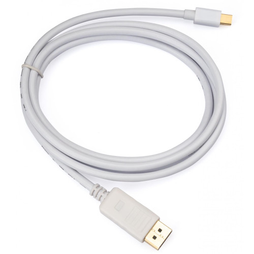 Кабель mini DisplayPort to DisplayPort, Vinga (VCPMDPDP1.8WH), 1.8m - зображення 2