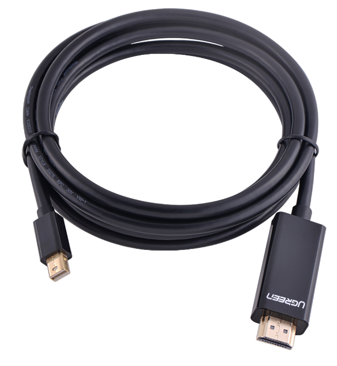 Кабель mini DisplayPort to HDMI 4K, 1.5m Ugreen MD101 (20848) - зображення 3
