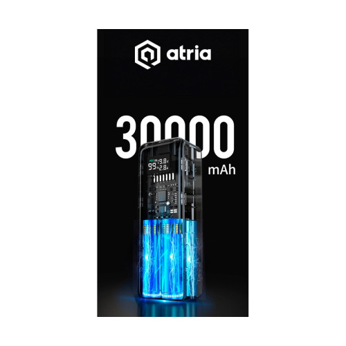 Батарея POWER BANK ATRIA WPD-160S 30000mAh PD\/3.1\/160W - зображення 4