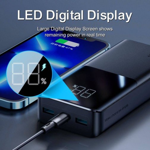 Батарея POWER BANK JoyRoom 20000mAh 22.5W PD QC3.0 (JR-QP192) - зображення 4