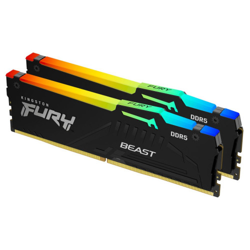 Пам'ять DDR5 RAM_32Gb (2x16Gb) 6000Mhz Kingston Fury Beast RGB (KF560C30BBAK2-32) - зображення 2