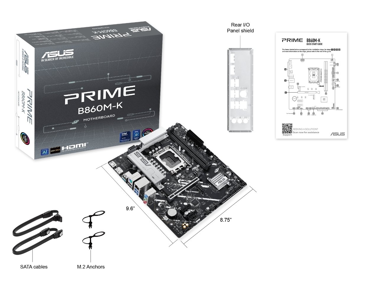 Мат. плата 1851 ASUS PRIME B860M-K - зображення 6