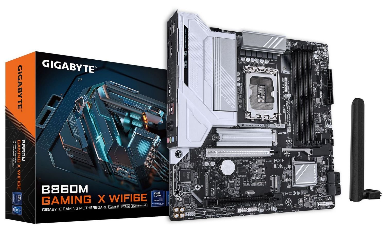 Мат. плата 1851 GIGABYTE B860M GAMING X WIFI6E - зображення 1