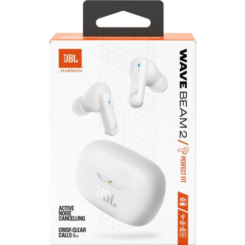 Безпровідна Bluetooth гарнітура JBL Wave Beam 2 White - зображення 11