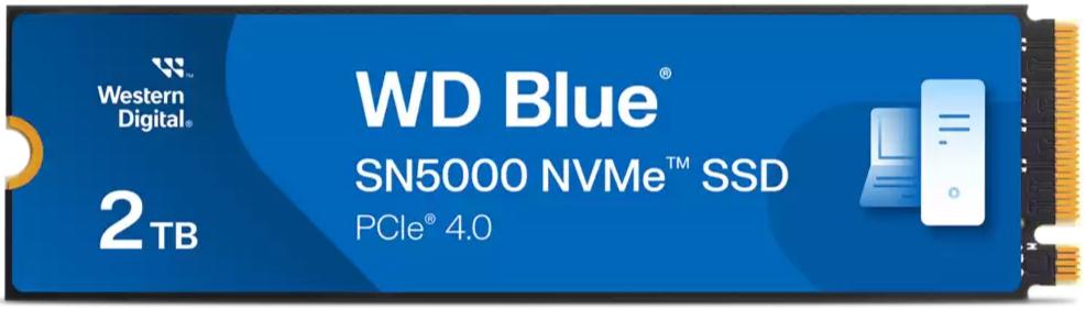 Накопичувач SSD NVMe M.2 2000GB WD Blue SN5000 (WDS200T4B0E) - зображення 1