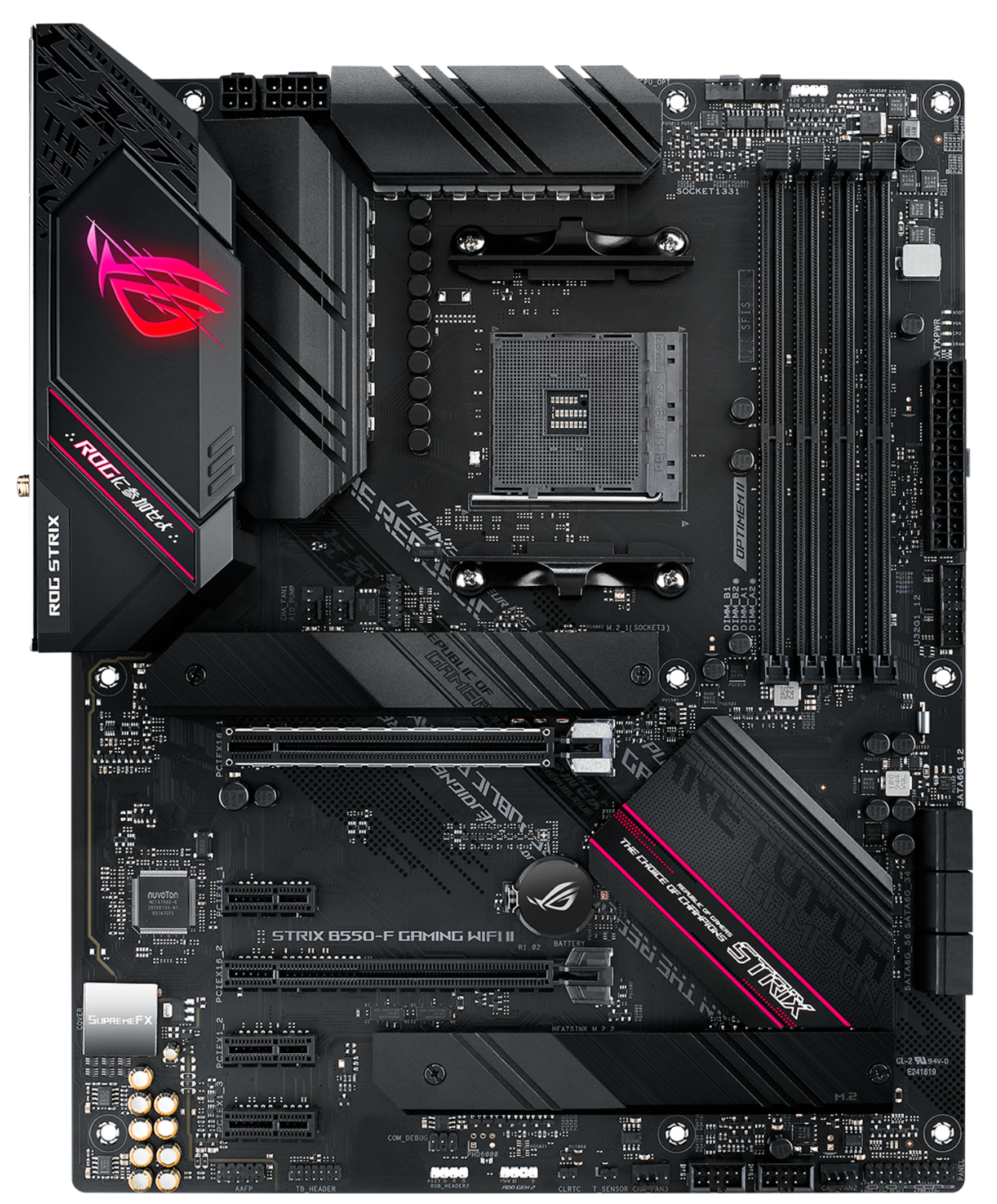 Мат. плата AM4 Asus ROG STRIX B550-F GAMING WIFI II - зображення 1