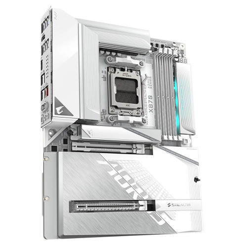 Мат. плата AM5 Gigabyte X870 AORUS STEALTH ICE - зображення 4