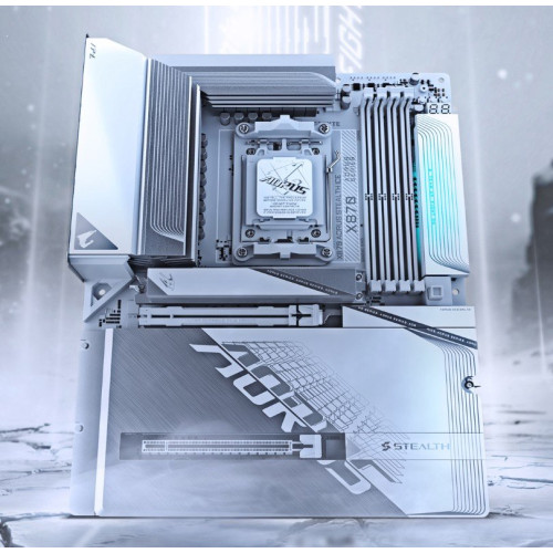 Мат. плата AM5 Gigabyte X870 AORUS STEALTH ICE - зображення 7