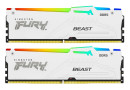Пам'ять DDR5 RAM_32Gb (2x16Gb) 6000Mhz Kingston Fury Beast RGB EXPO White (KF560C36BWE2AK2-32) - зображення 1