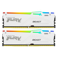Пам'ять DDR5 RAM_32Gb (2x16Gb) 6000Mhz Kingston Fury Beast RGB EXPO White (KF560C36BWE2AK2-32)