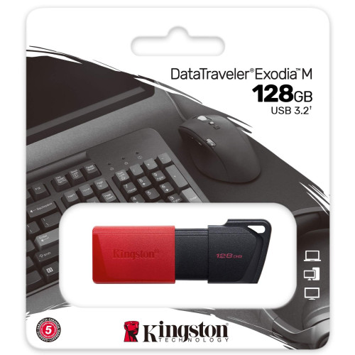 Флеш пам'ять USB 128Gb Kingston DataTraveler Exodia M USB3.2 - зображення 3