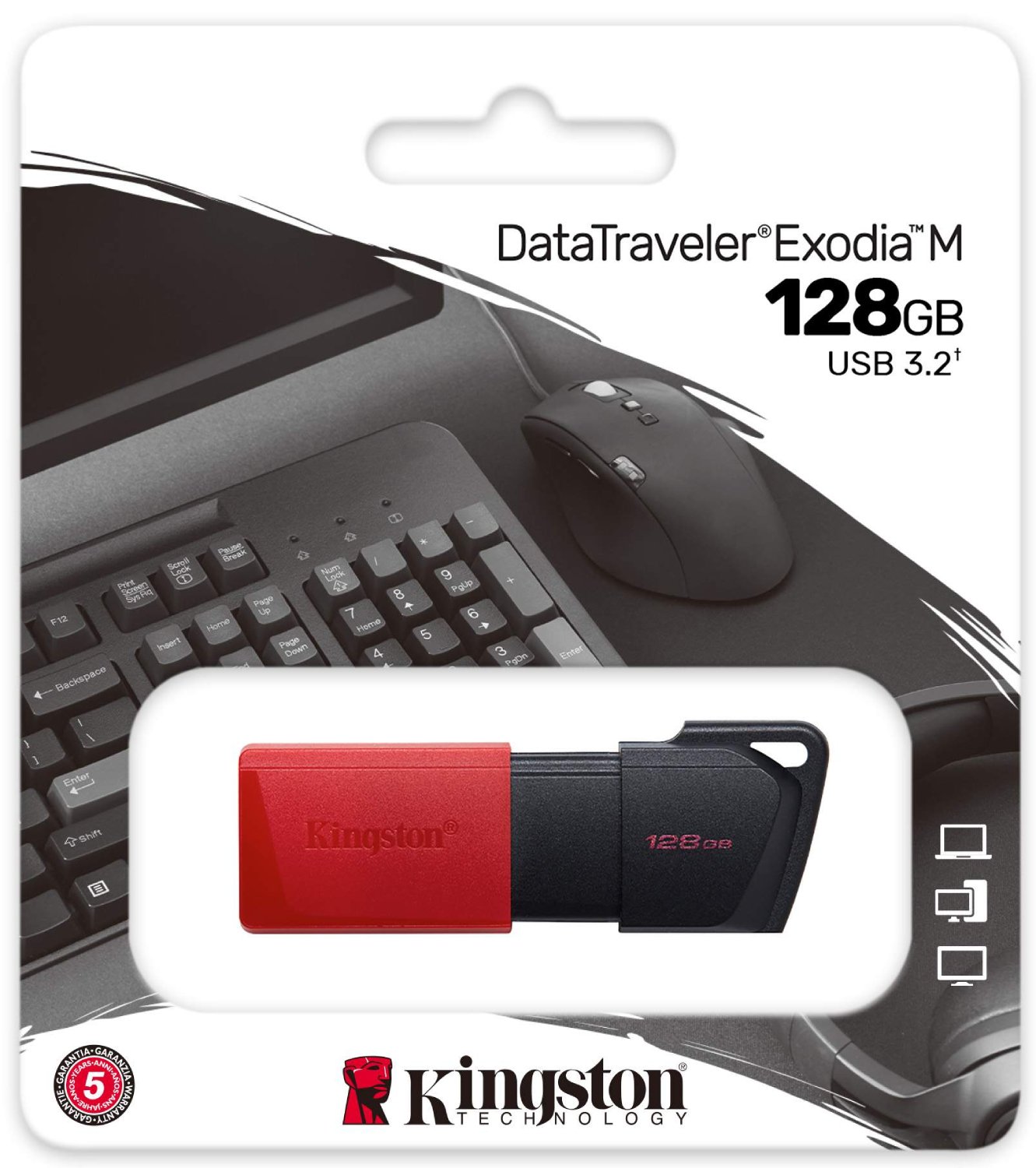 Флеш пам'ять USB 128Gb Kingston DataTraveler Exodia M USB3.2 - зображення 3