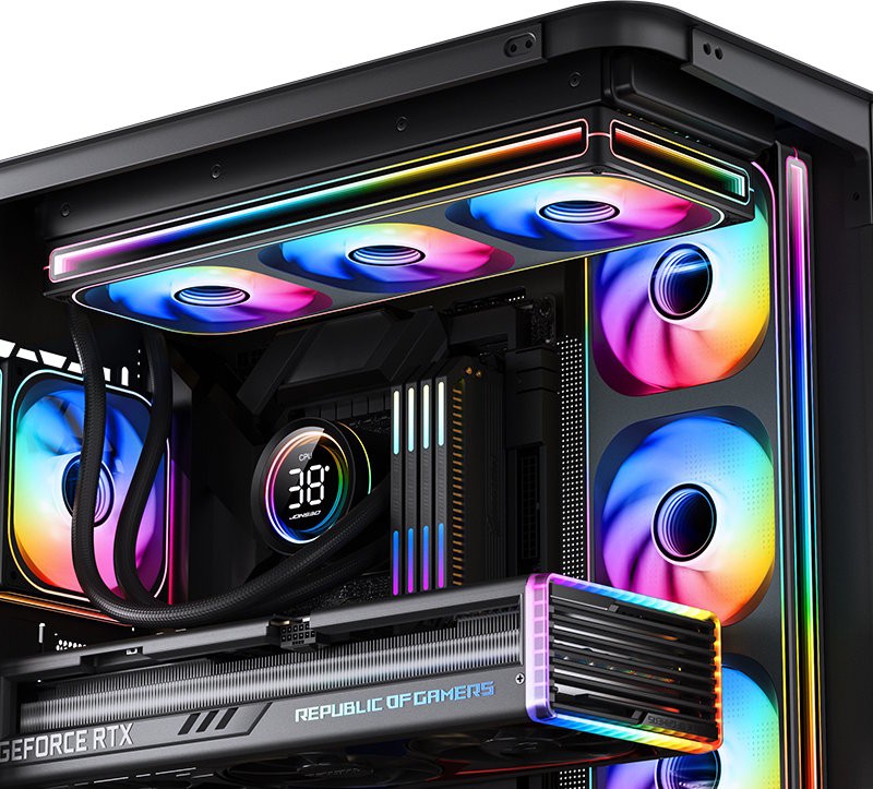 Вентилятор для корпусів 120 мм Jonsbo ZB-120B - зображення 7