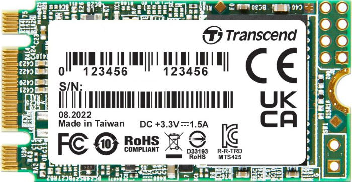 Накопичувач SSD M.2 250GB Transcend MTS425S (TS250GMTS425S) - зображення 1