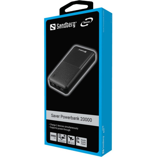 Батарея POWER BANK Sandberg 320-42 20000mAh - зображення 2