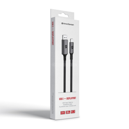 Кабель USB Type-C to Displayport 4K 60Hz, 2.0 м, ArmorStandart - зображення 2