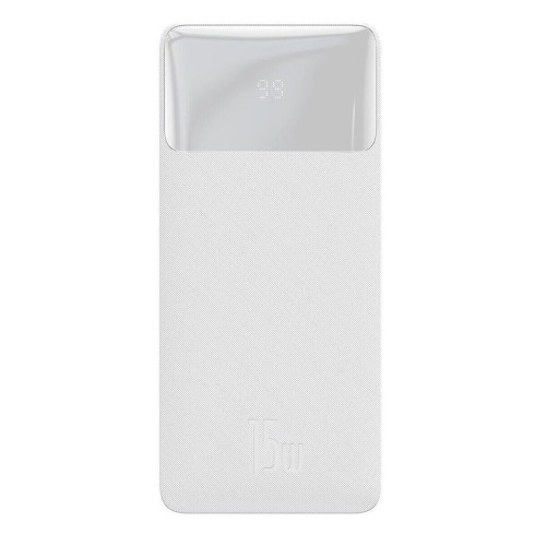 Батарея POWER BANK Baseus Bipow Display 30000mAh 15W White - зображення 1
