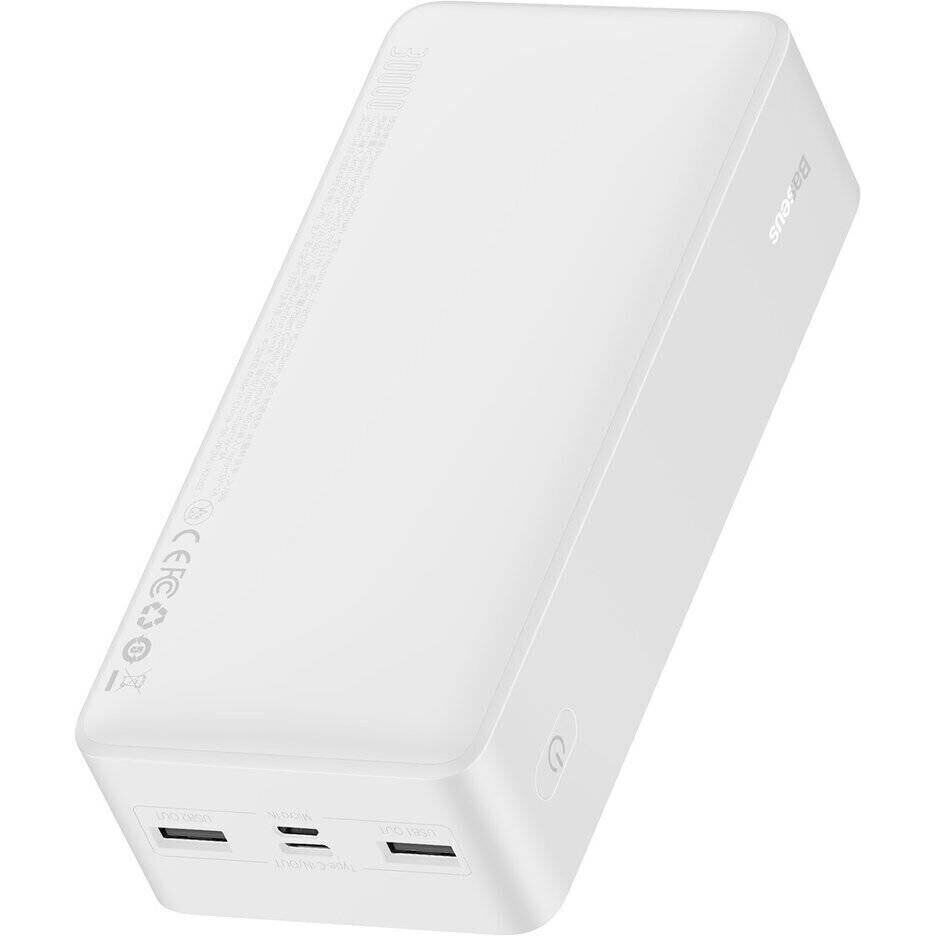 Батарея POWER BANK Baseus Bipow Display 30000mAh 15W White - зображення 3