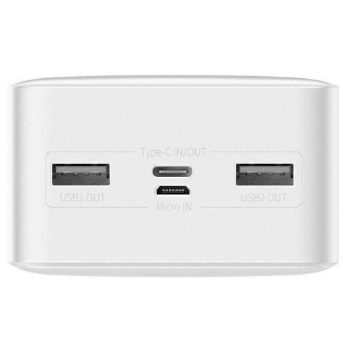 Батарея POWER BANK Baseus Bipow Display 30000mAh 15W White - зображення 4