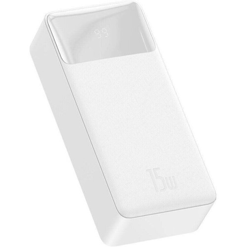 Батарея POWER BANK Baseus Bipow Display 30000mAh 15W White - зображення 2