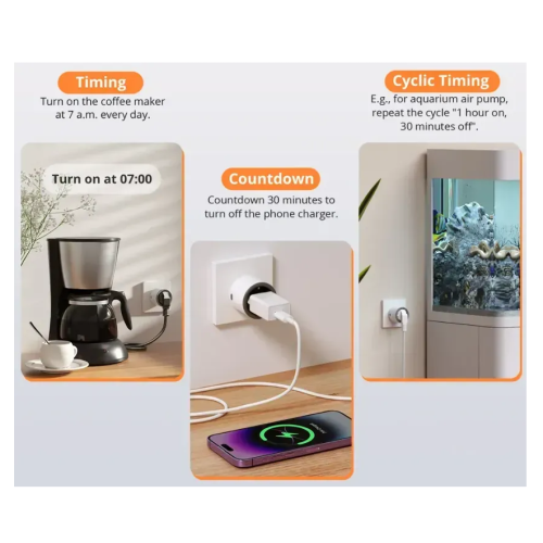 Розумна Wi-Fi розетка Sonoff S60TPF 16A - зображення 7