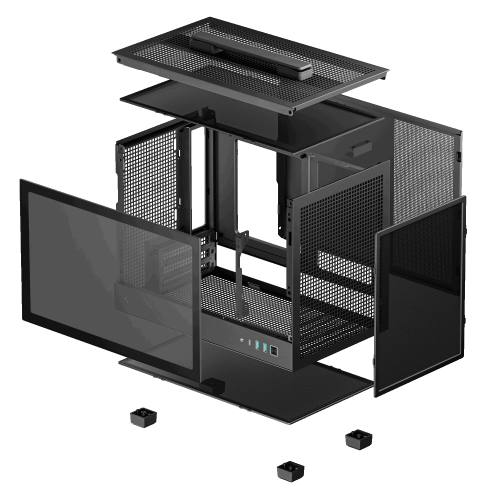 Корпус Deepcool CH160 Black, без БЖ - зображення 9