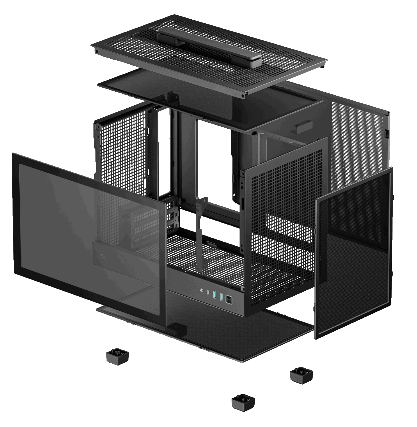 Корпус Deepcool CH160 Black, без БЖ - зображення 9