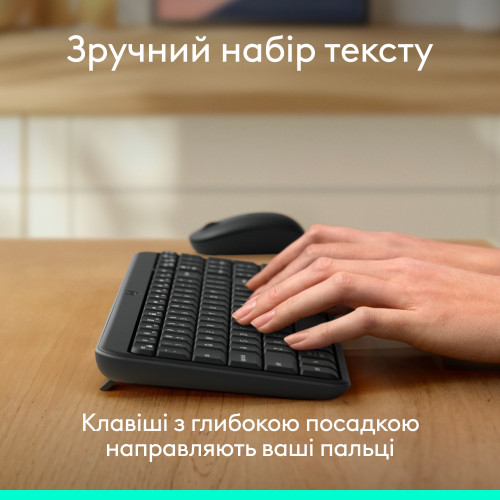 Комплект безпровідний Logitech Wireless Combo MK250 - зображення 5